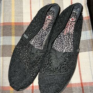 Bobs black slip on’s